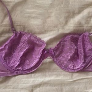 Lace see through bra
